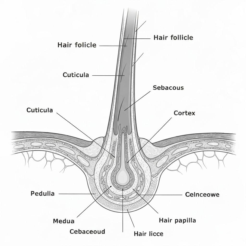 Hair shedding phase diagram