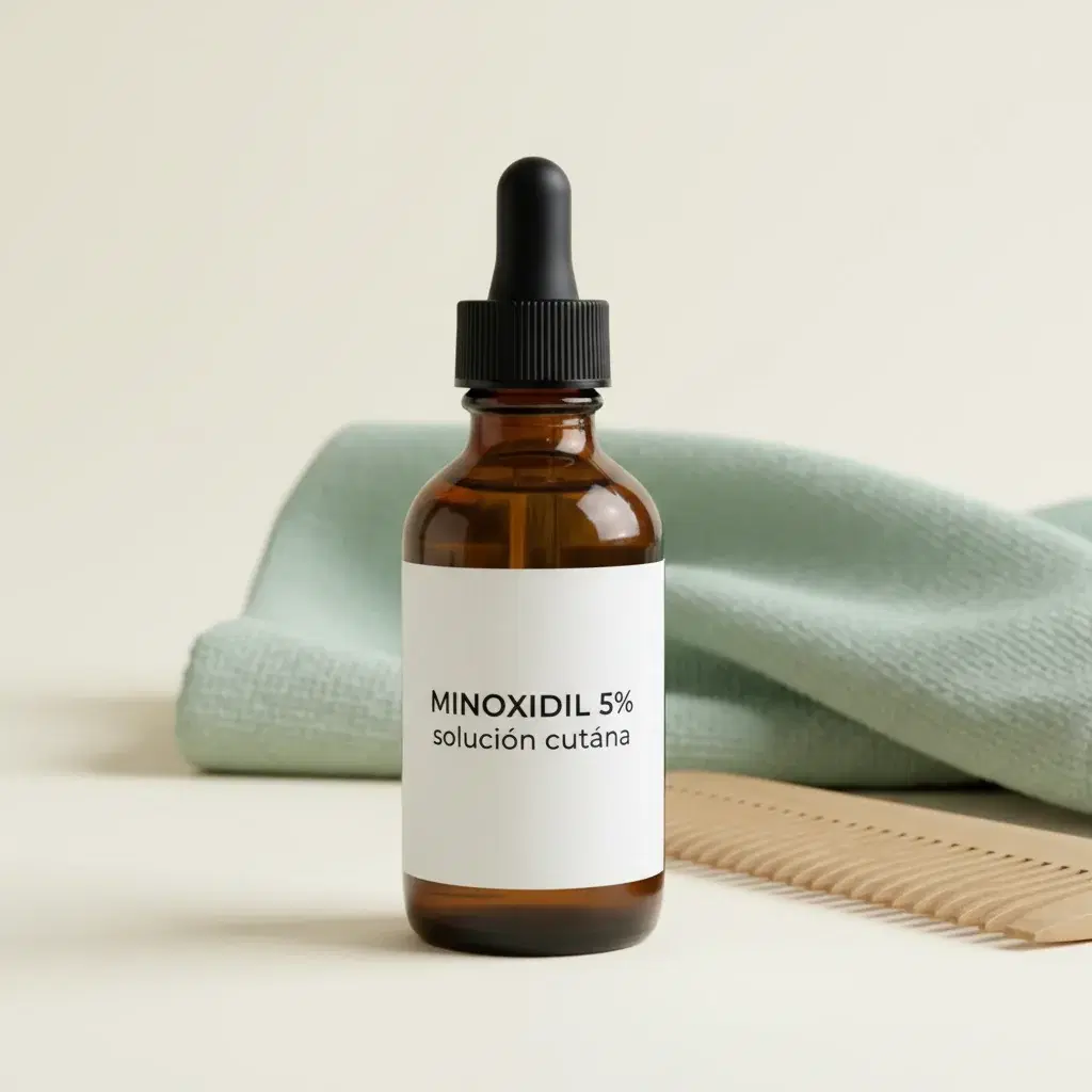 Packung Rogaine – verschreibungspflichtiges Medikament, das ein in der EU zugelassener Arzt nach einer Hi-Doctor-Konsultation in Spanien online verschreiben kann.