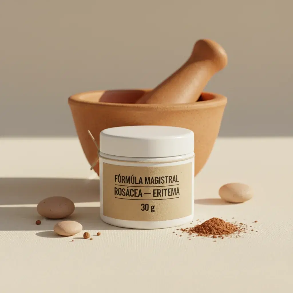 Boîte de Compounded rosacea redness formula — médicament sur ordonnance qu'un médecin agréé dans l'UE peut prescrire en ligne après une consultation Hi-Doctor.