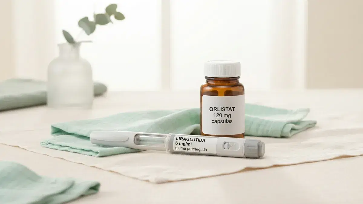Saxenda vs Orlistat: A Guide to Different Weight Loss Treatment Approaches — Liraglutida 6 mg/ml pluma precargada and orlistat 120 mg cápsulas