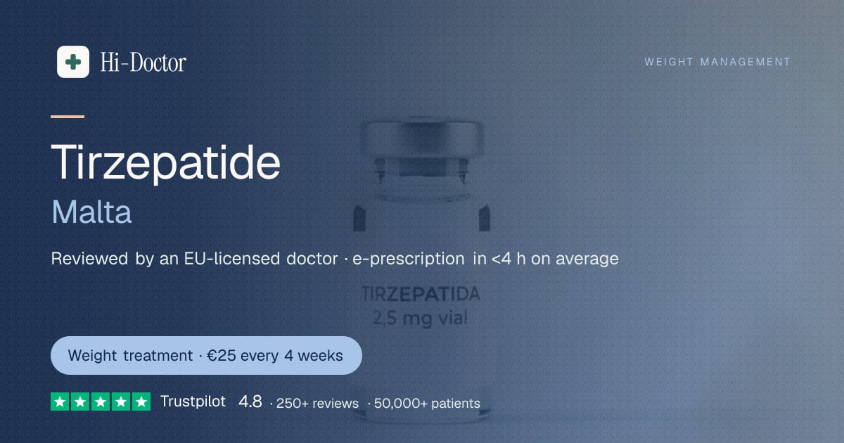 Tirzepatide · Malta · online consultation